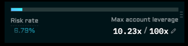 Max account leverage in trading page